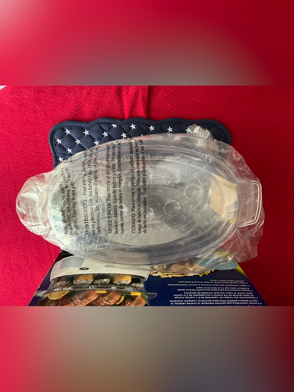 NIB Oster Clear Multi-Tier Food Steamer with White Base - Picture 5 of 6